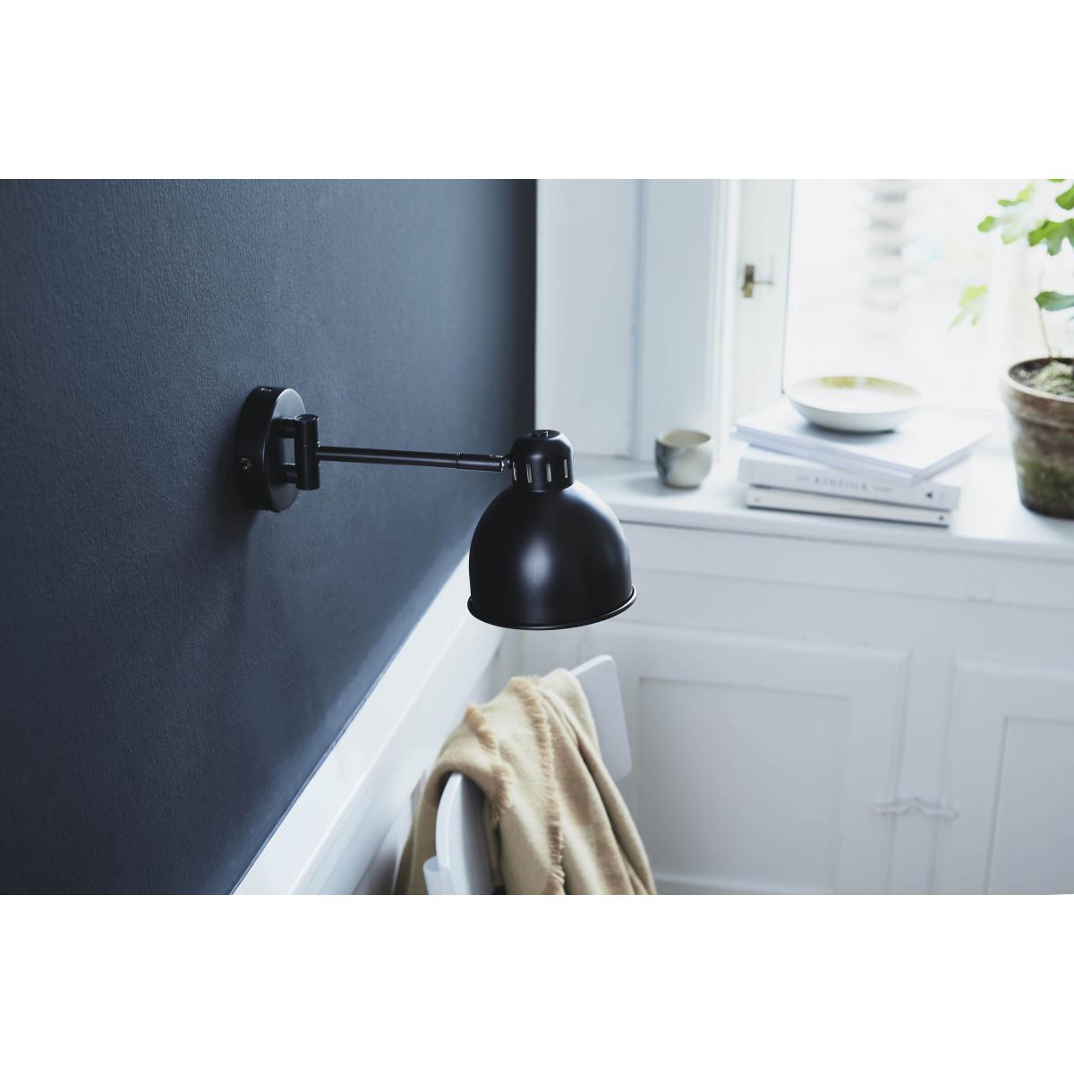 Job Mini Wall light with plug - / L 30 cm by Frandsen Black – image 3