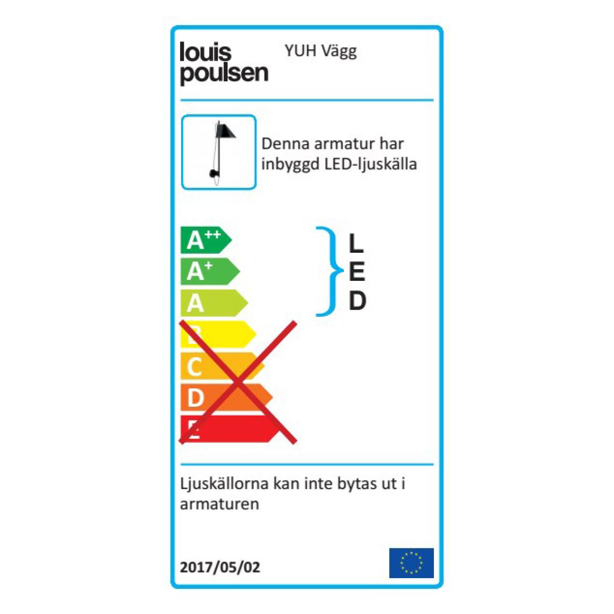 Yuh wall lamp white-brass – image 2