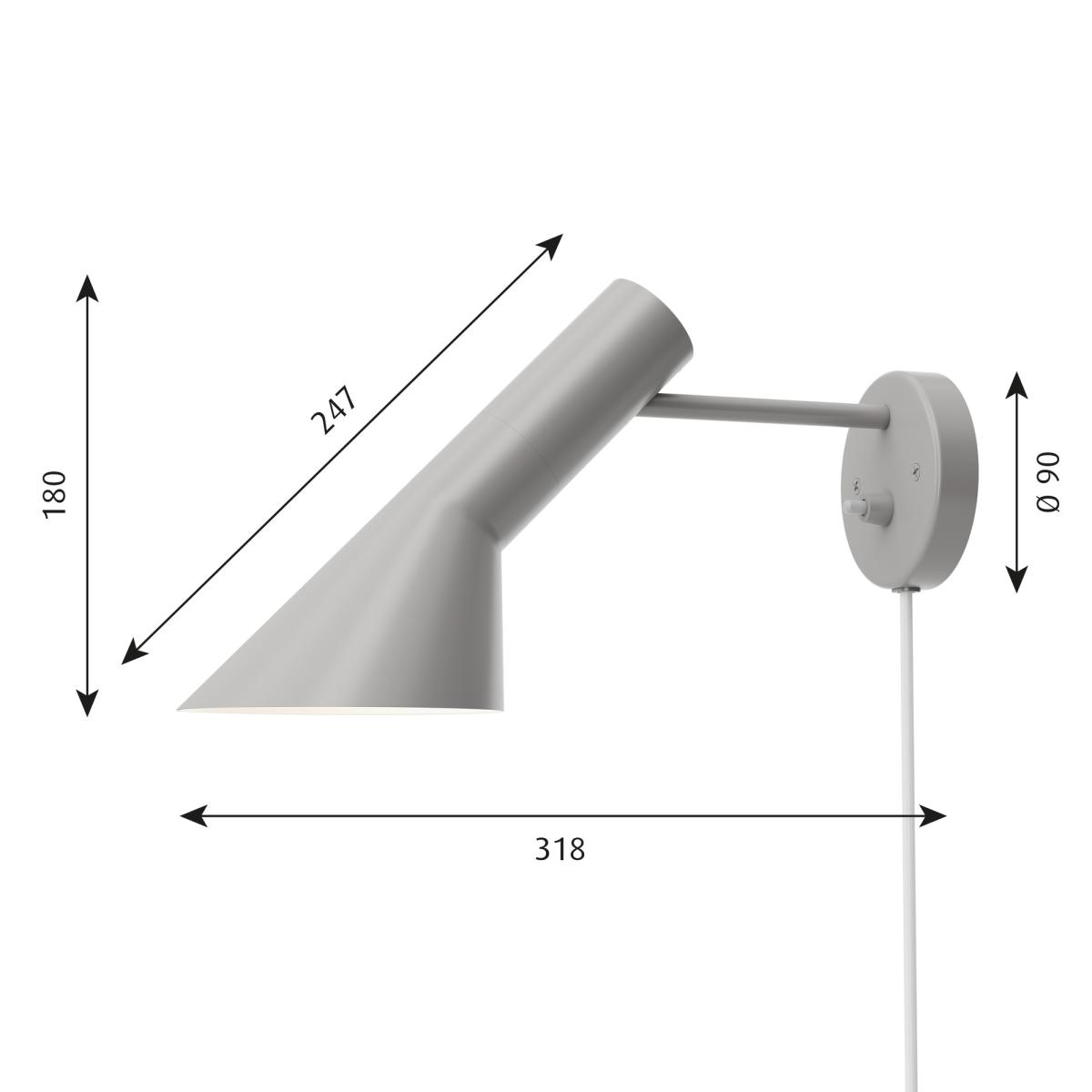 AJ wall lamp Original grey Special Edt – image 2