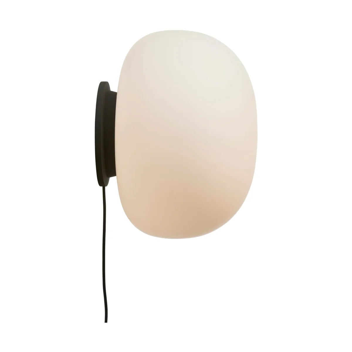 Frandsen Supernate wall lamp Opal white-black Ø38 cm – image 2