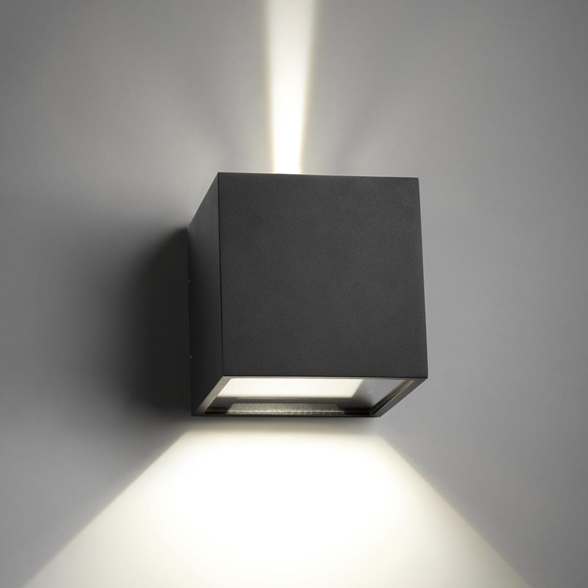 Light-Point Cube XL Up/Down wall lamp Black led – image 4