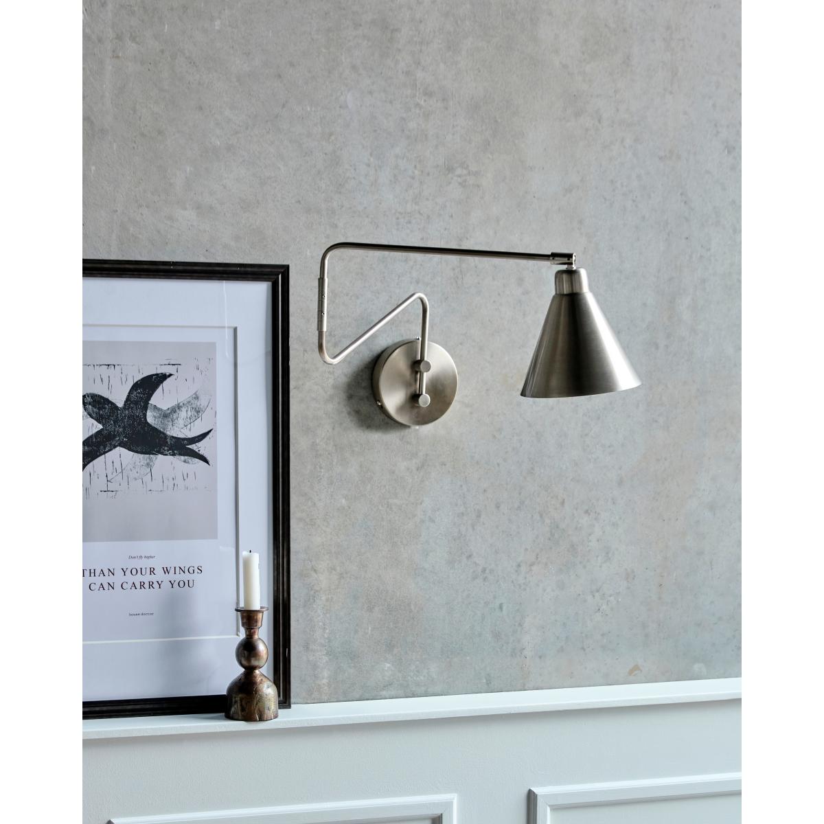 House Doctor Game wall lamp brushed silver Large 76 cm – image 2