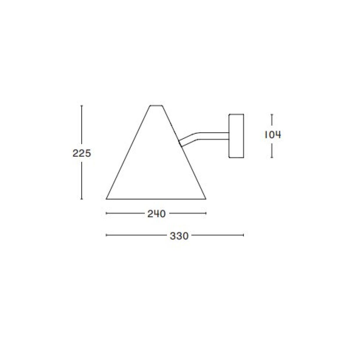 Tratten wall lamp rough brass – image 2