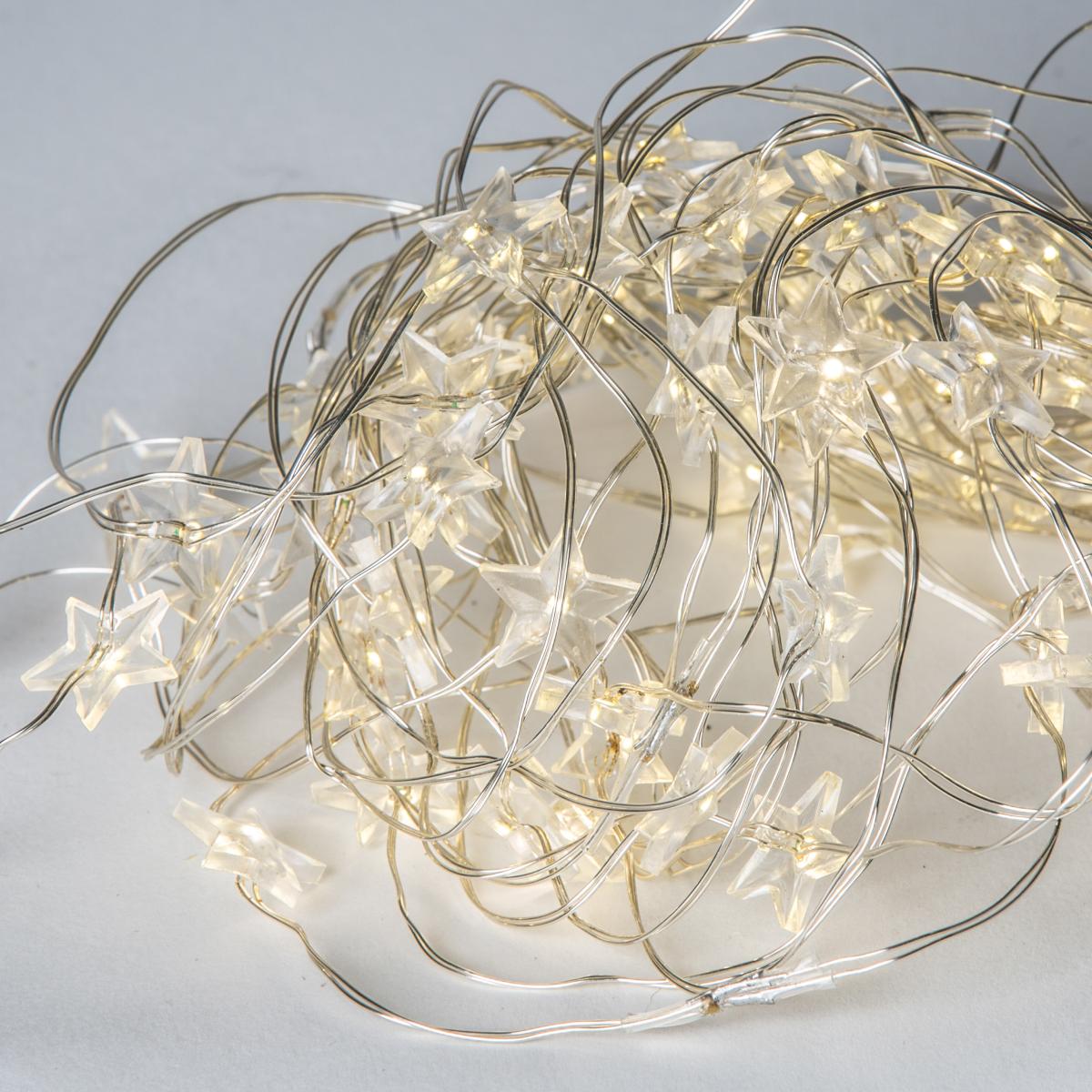 Micro star string lights 8x20 LED-warm white – image 2