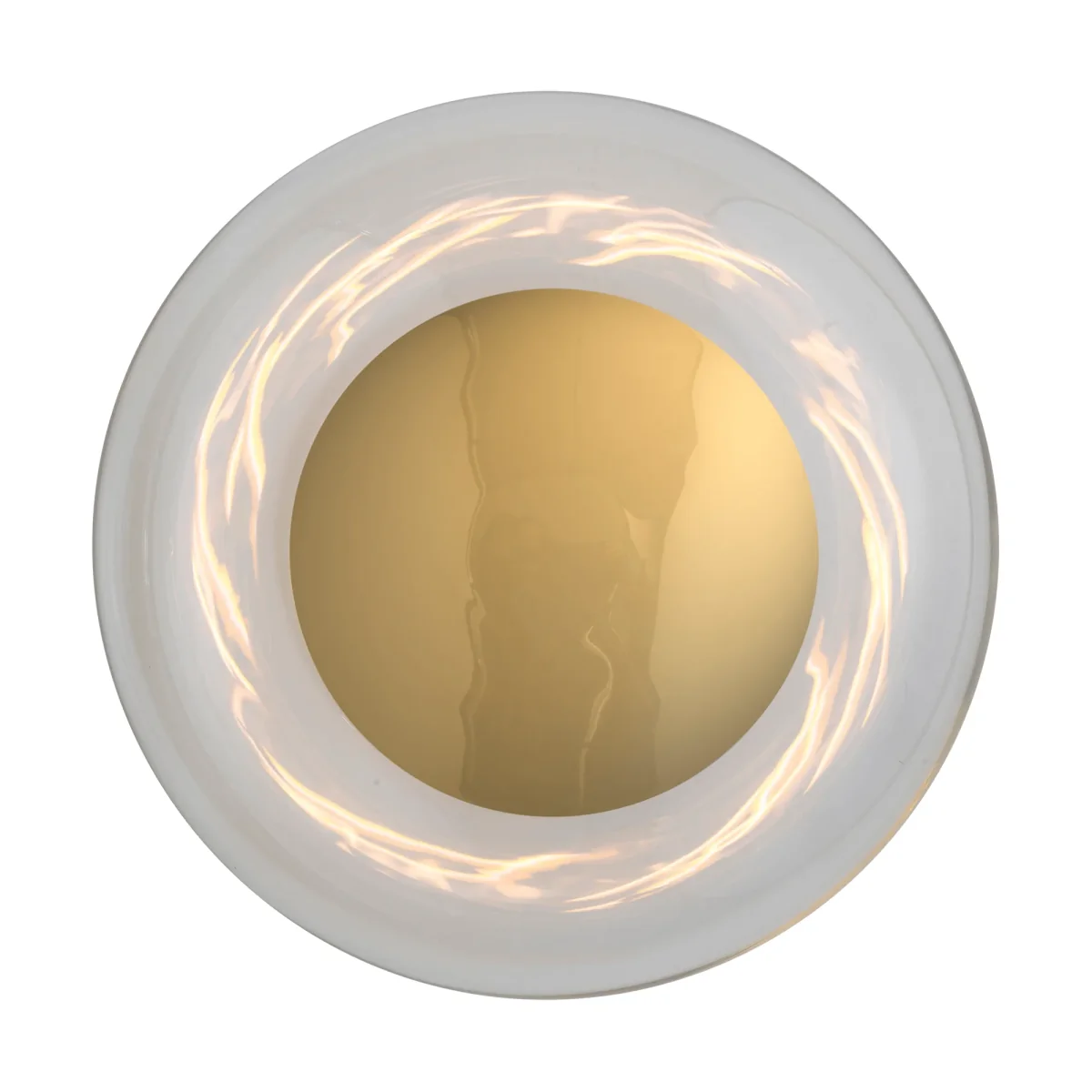 EBB & FLOW Horizon surface wall lamp Clear-shiny gold Ø29 cm – image 3