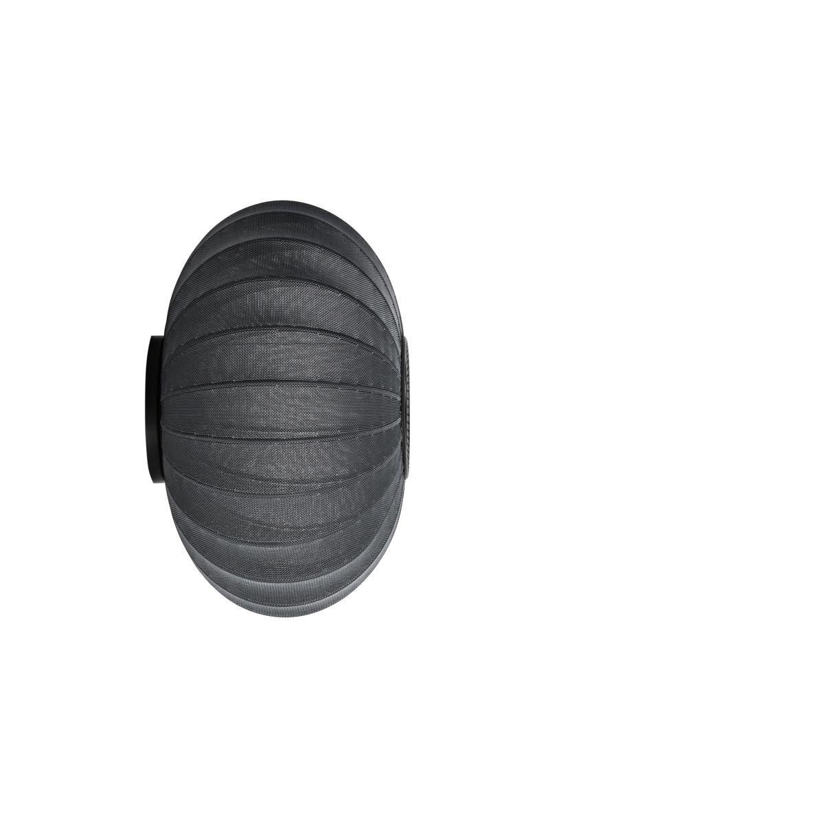 Made By Hand Knit-Wit 57 Oval wall and ceiling lamp Black – image 2