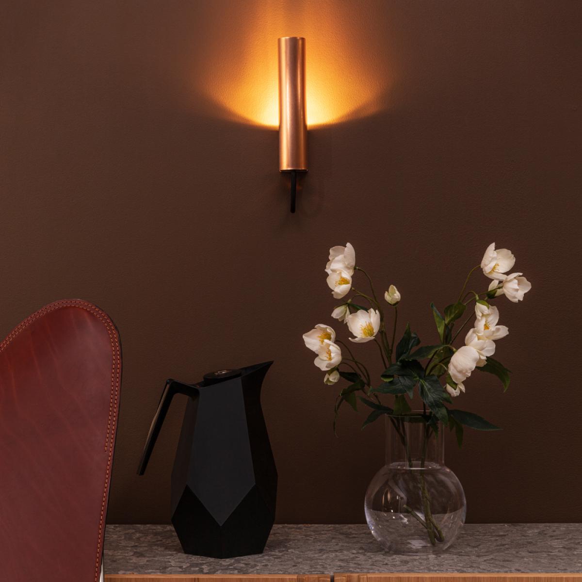 Örsjö Belysning Visir wall lamp Raw brass fixed mounting – image 2