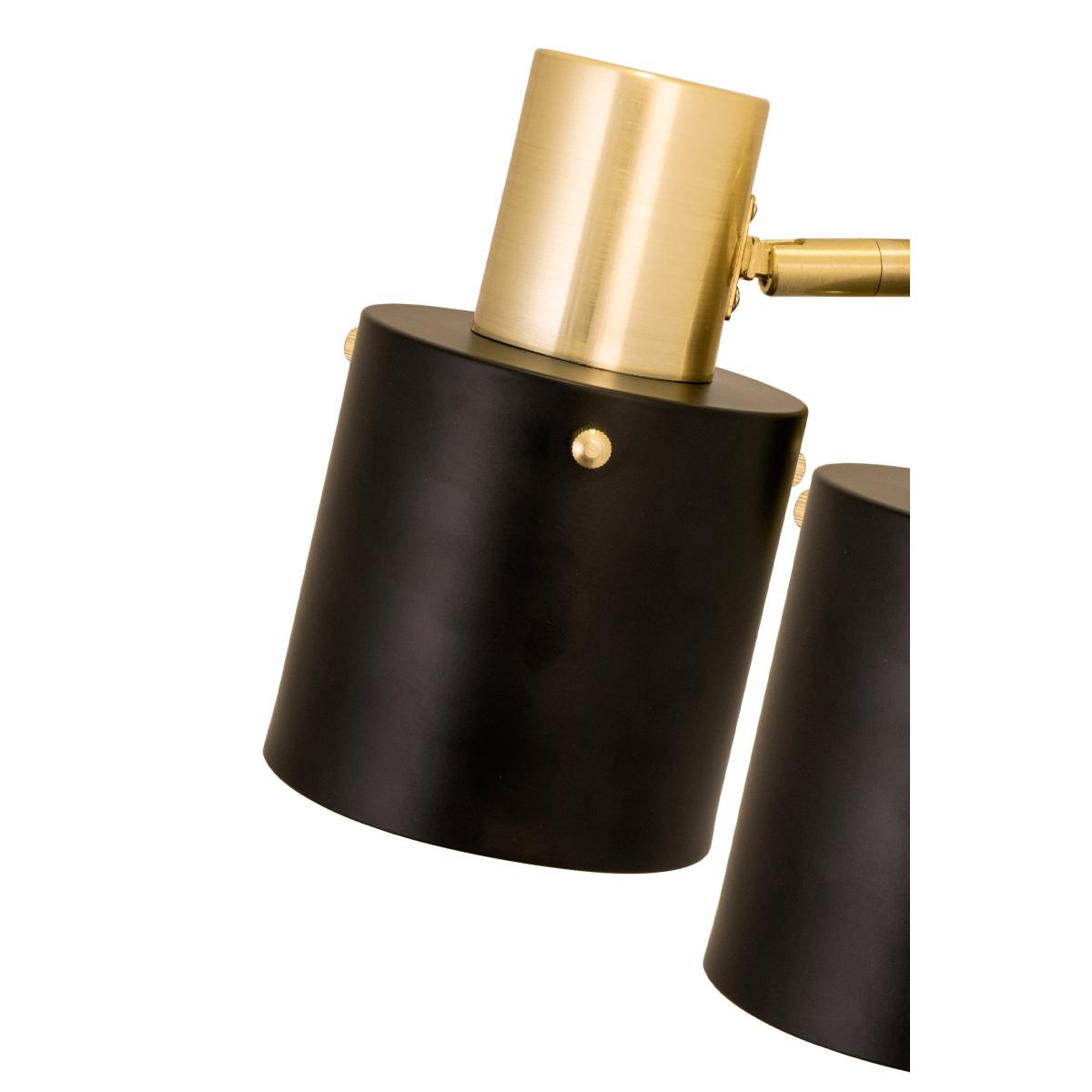Clark 2 wall lamp Black-brushed brass – image 2