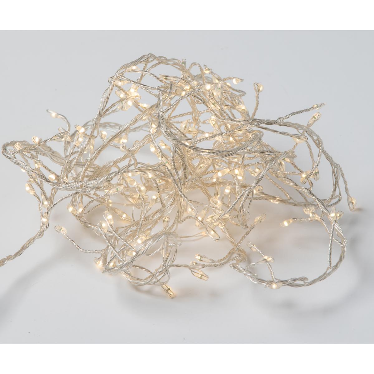 Micro Twisted string lights 80 LED Silver – image 2