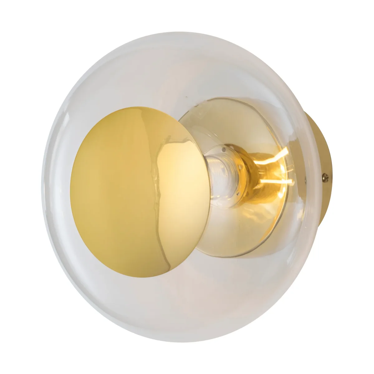 EBB & FLOW Horizon surface wall lamp Clear Ø25 cm – image 3