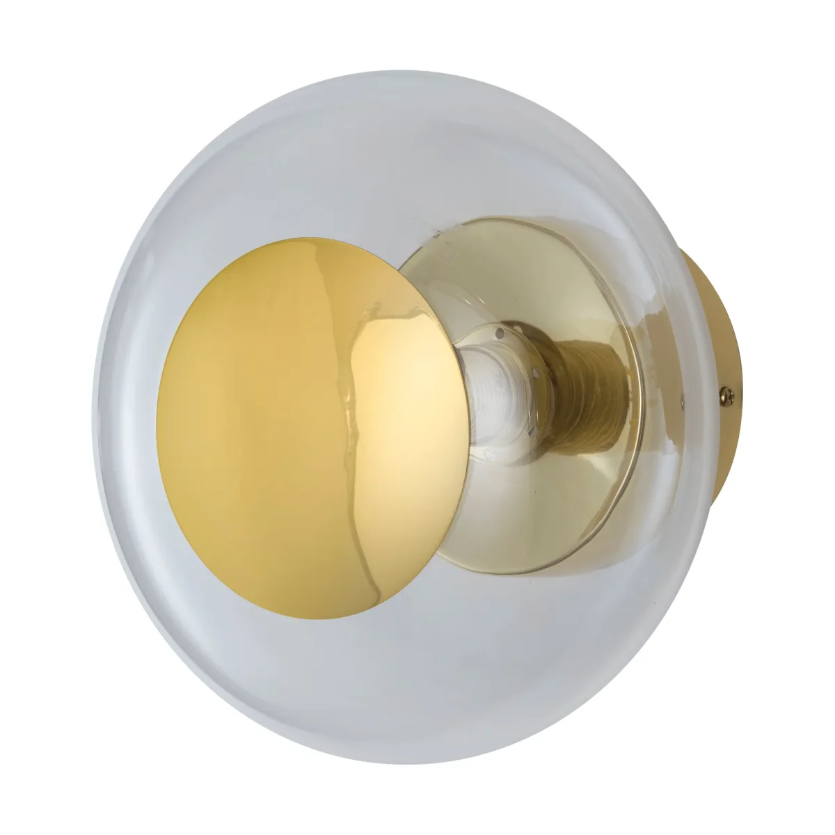 EBB & FLOW Horizon surface wall lamp Clear Ø25 cm – image 4