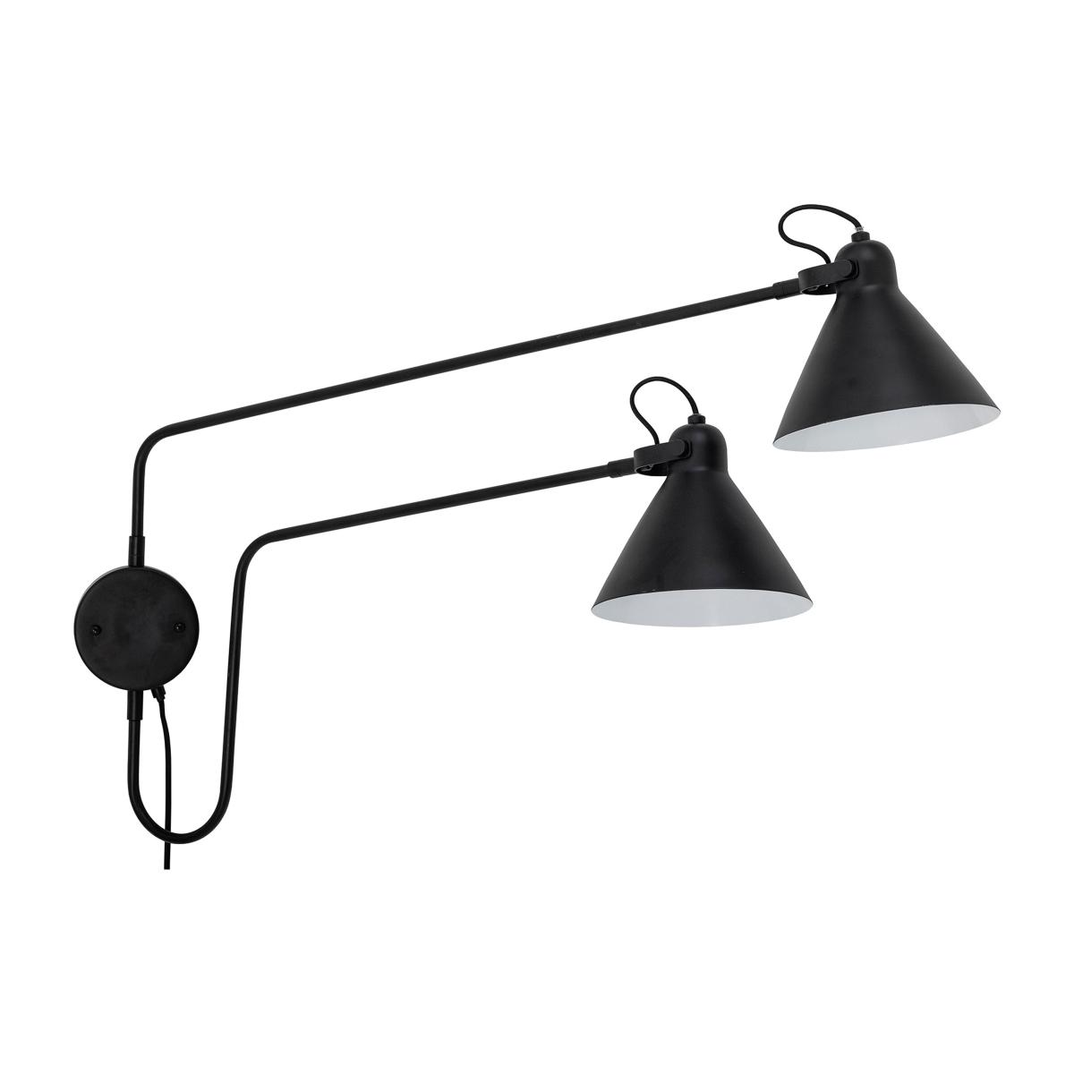 Bloomingville Felicity wall lamp - double arm Black iron – image 2
