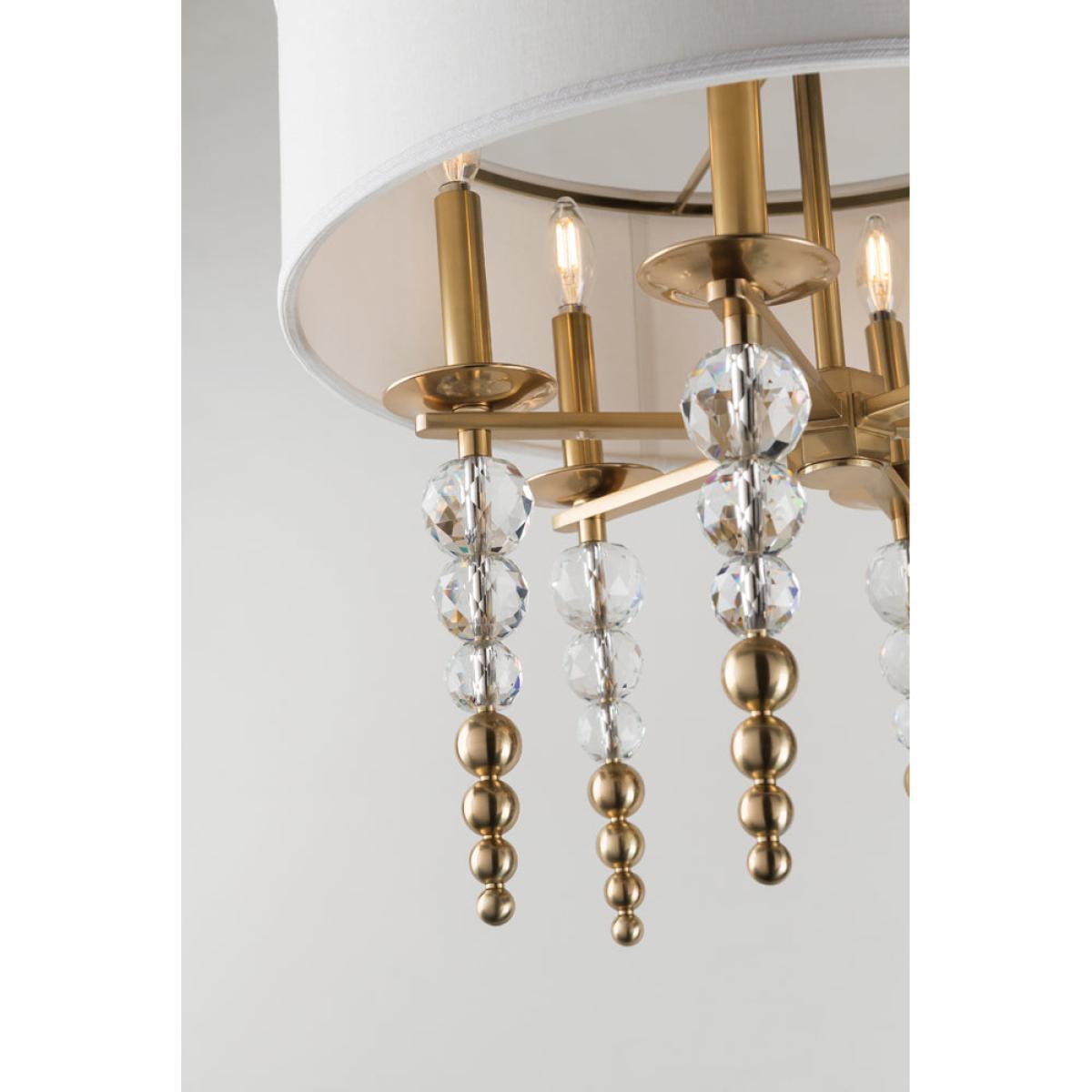 Hudson Valley Lighting Persis Silver Base And Off White Shade Wall Light – image 2