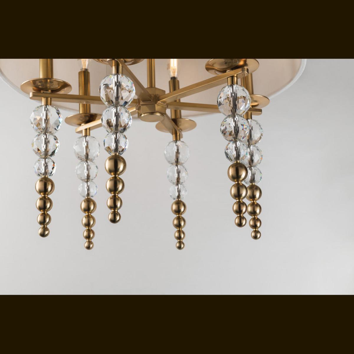 Hudson Valley Lighting Persis Silver Base And Off White Shade Wall Light – image 3