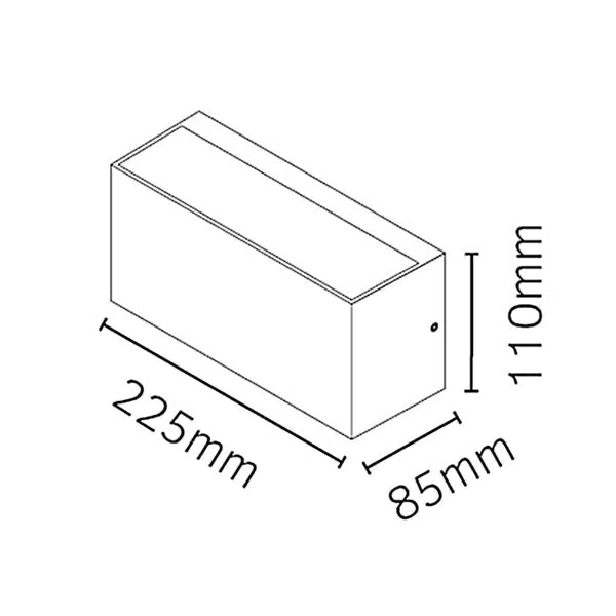 Elstead Asker 1 Light Wall Light Graphite – image 4