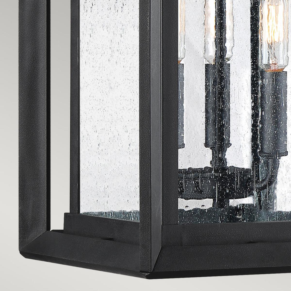 Quoizel Wakefield 3 Wall Lantern in Black – image 4
