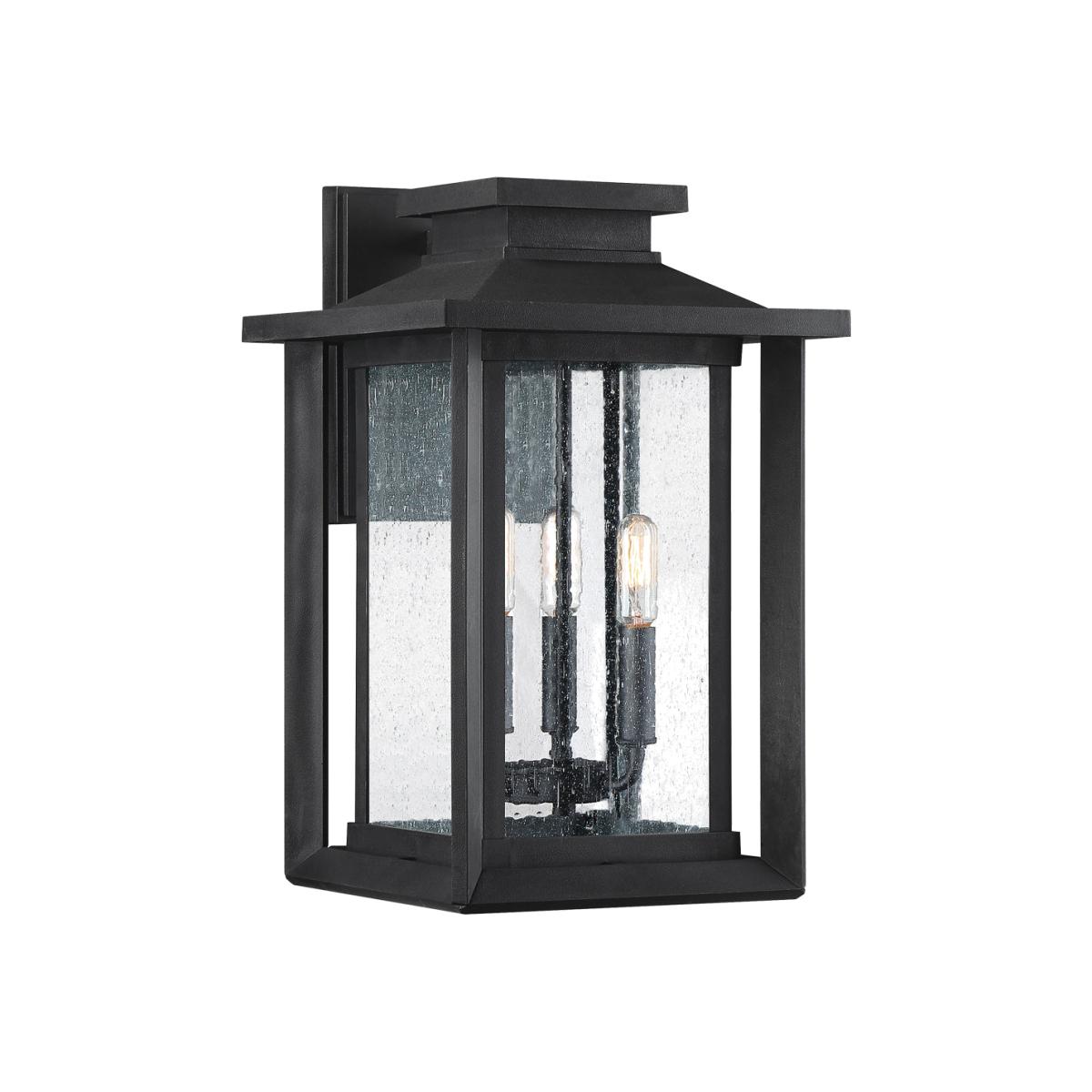 Quoizel Wakefield 3 Wall Lantern in Black – image 1