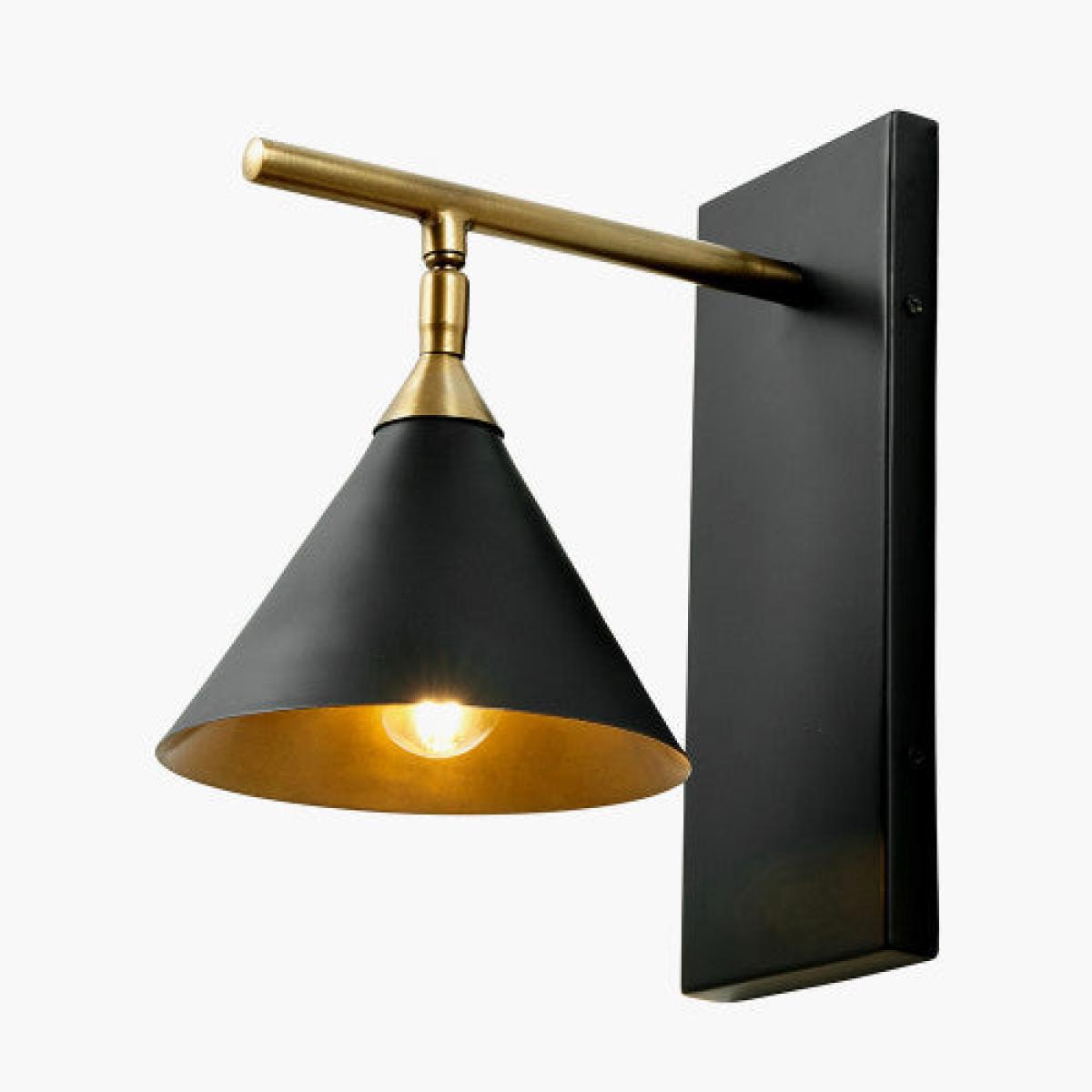 Olivia's Netty Wall Lamp in Matt Black and Antiuqe Brass – image 4