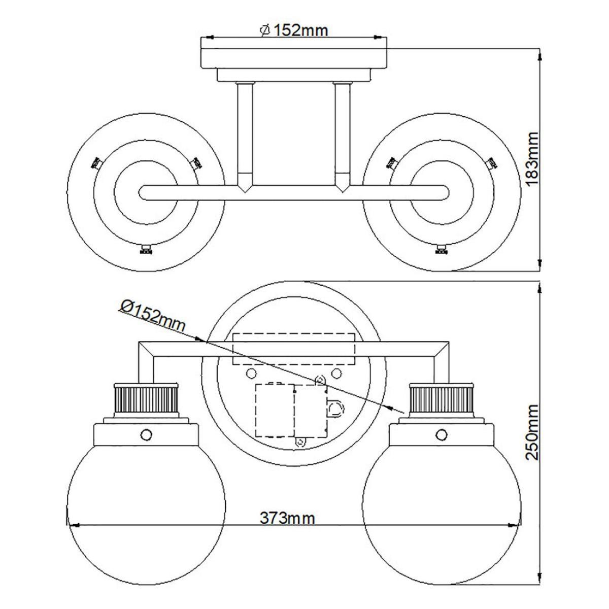 Quintiesse Poppy 2 Light Wall Light – image 11