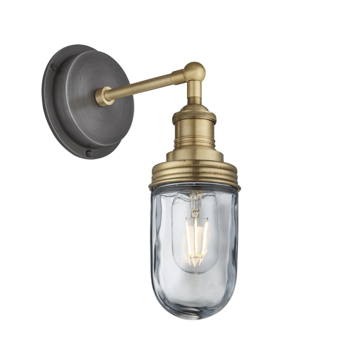 Industville Brooklyn Outdoor & Bathroom Wall Light - Brass – image 2