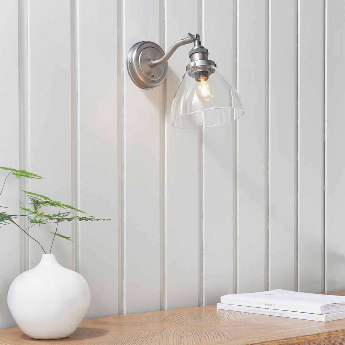 Gallery Interiors Hansen 1 Wall in Light in Brushed Silver – image 4