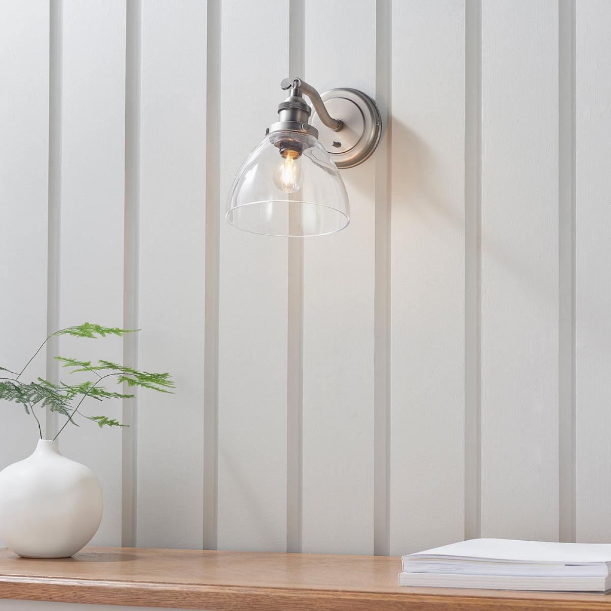 Gallery Interiors Hansen 1 Wall in Light in Brushed Silver – image 5