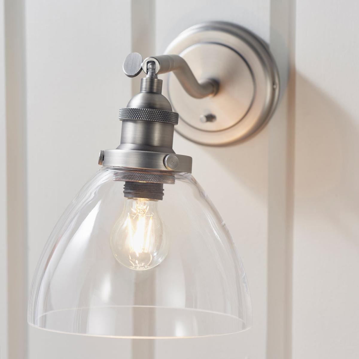 Gallery Interiors Hansen 1 Wall in Light in Brushed Silver – image 6