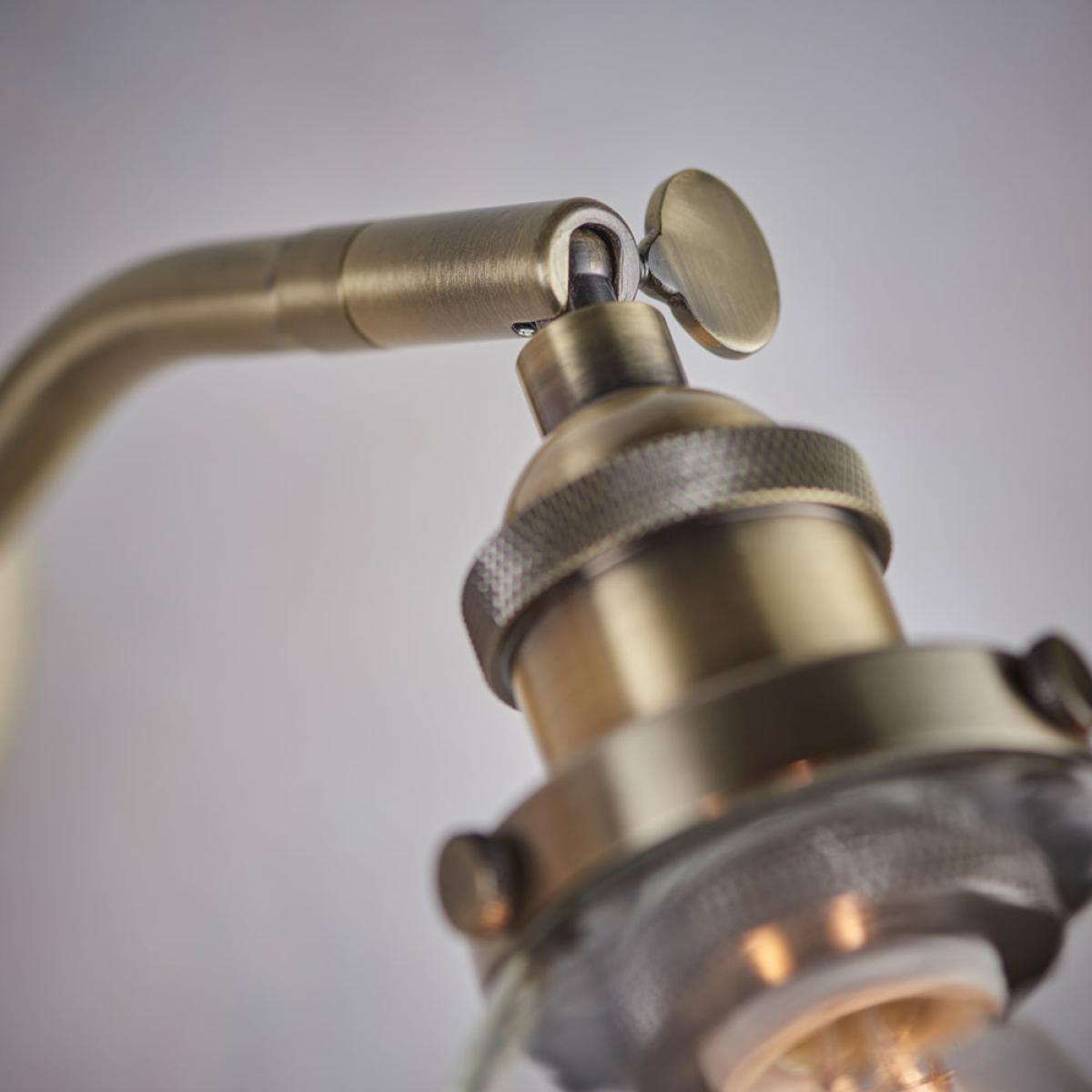 Gallery Interiors Hansen Wall Light in Antique Brass – image 4