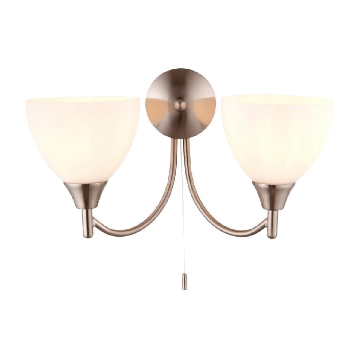 Gallery Direct Alton 2 Wall Light Satin Chrome