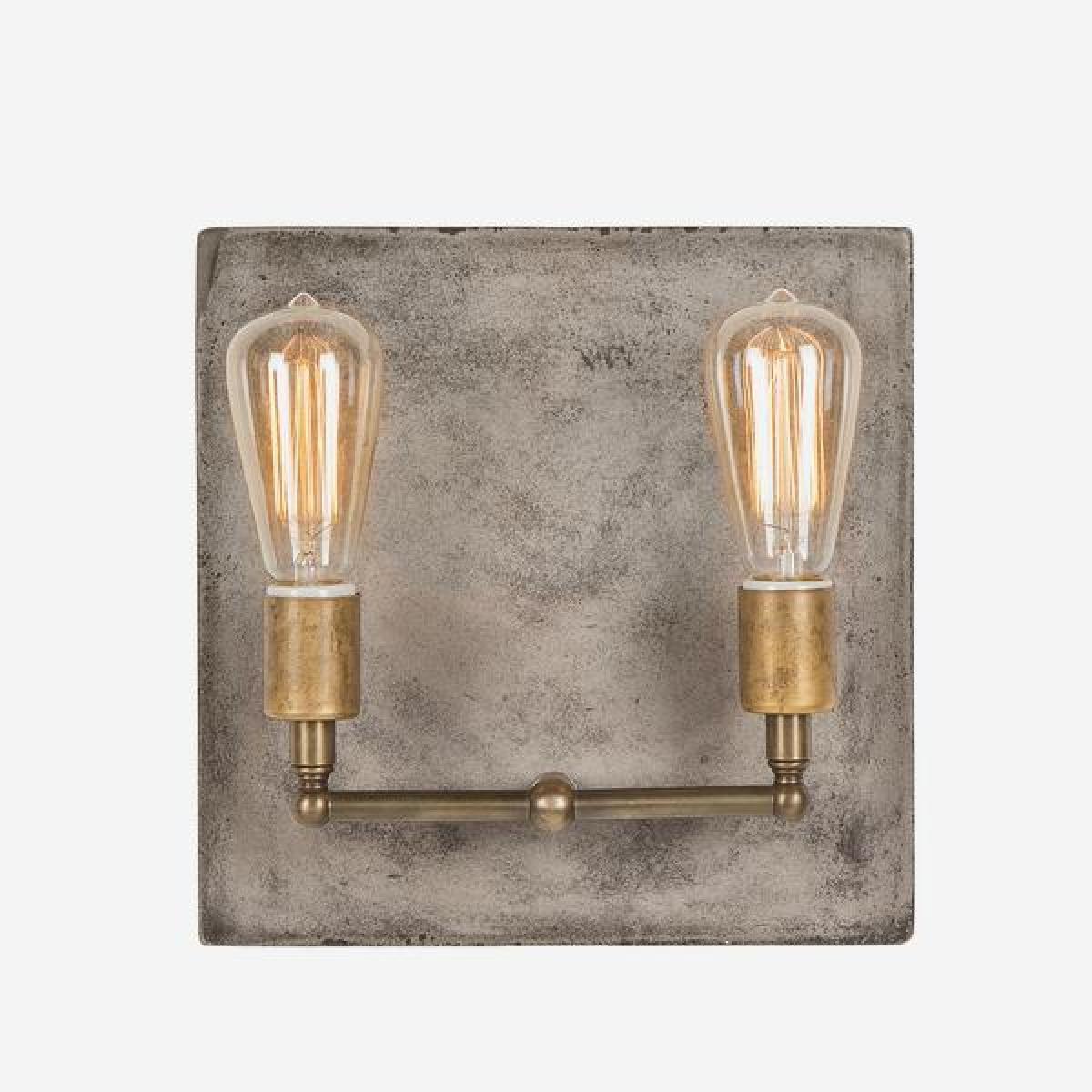 Andrew Martin Cameron Double Wall Light Brass – image 2