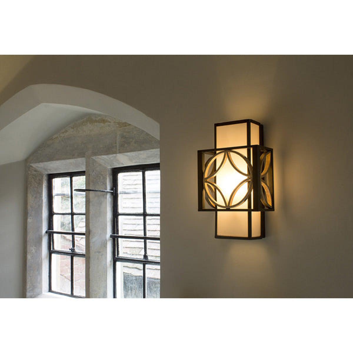 Elstead Remy 1 Light Wall Light Heritage Bronze and Parissiene Gold – image 2