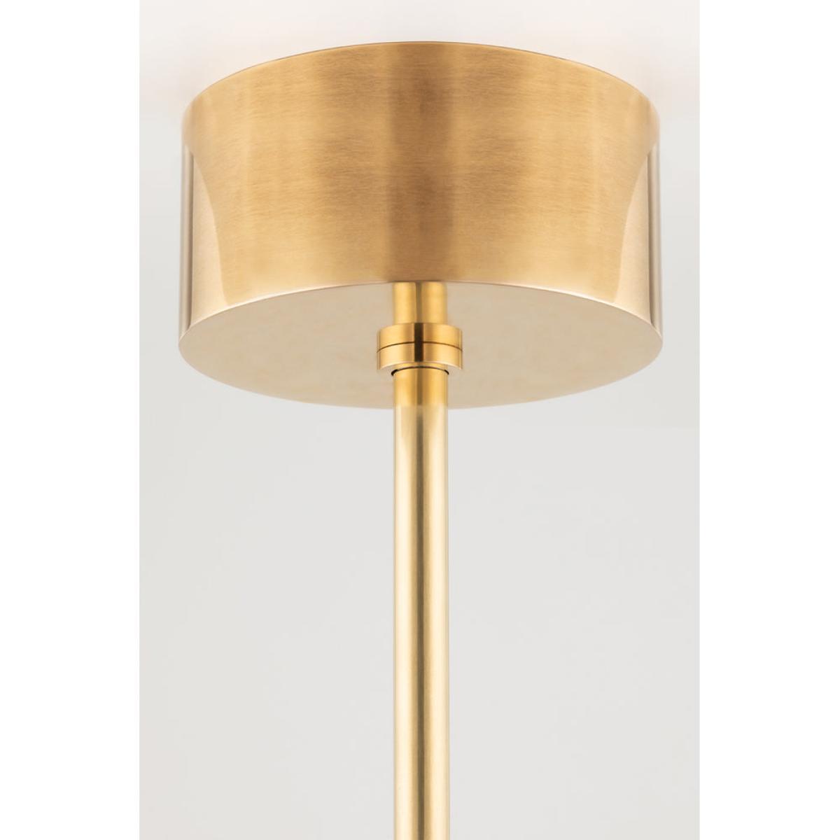 Hudson Valley Lighting Saturn Brass Base And Matte White Shade Wall Light – image 3