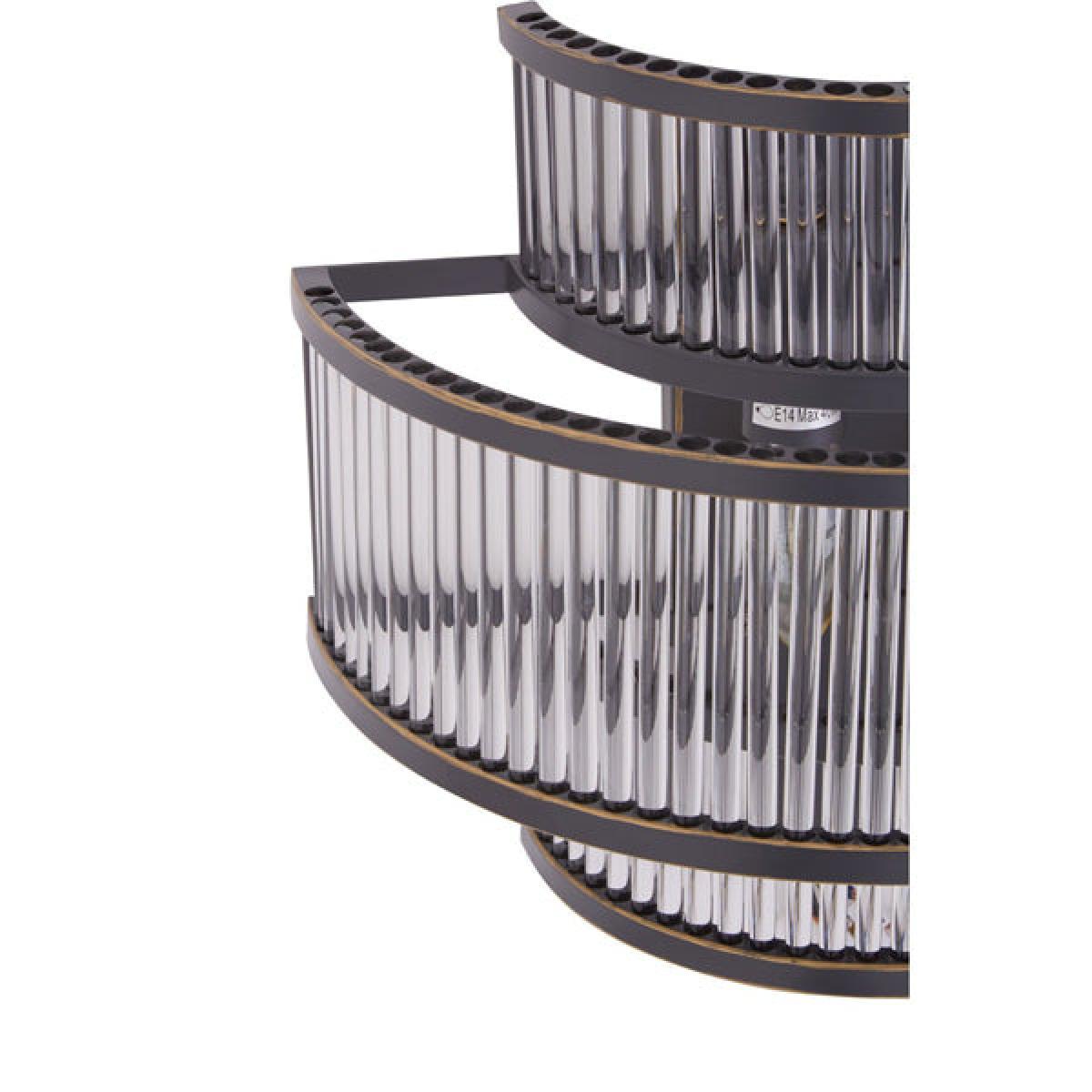 Olivia's Salsa Antique 3 Tier Wall Light Black – image 4
