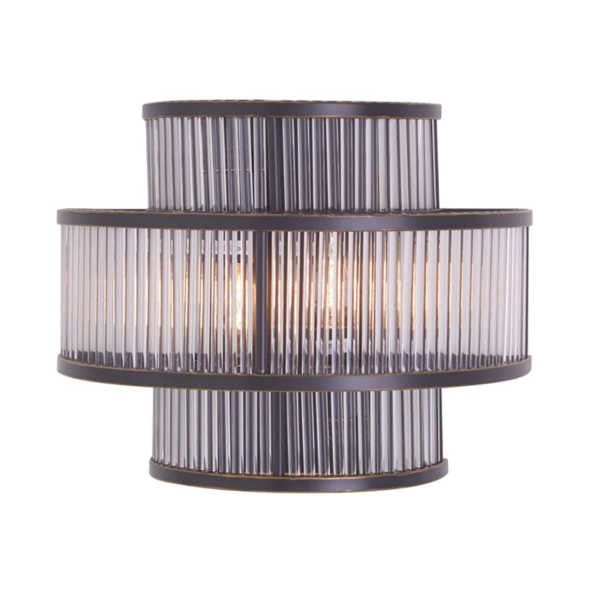 Olivia's Salsa Antique 3 Tier Wall Light Black – image 1