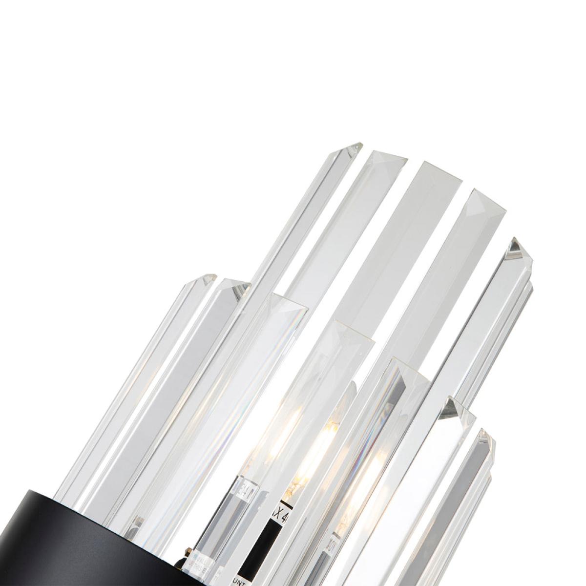 Liang & Eimil Regency Wall Lamp Matt Black & Clear – image 4