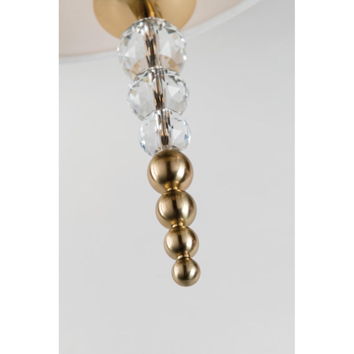 Hudson Valley Lighting Persis Brass Base And Off White Shade Wall Light – image 4