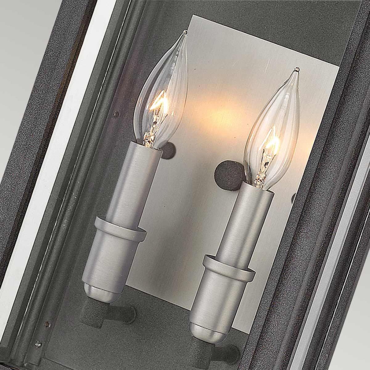 Quintiesse Sutcliffe 2 Light Wall Lantern Aged Zinc – image 2