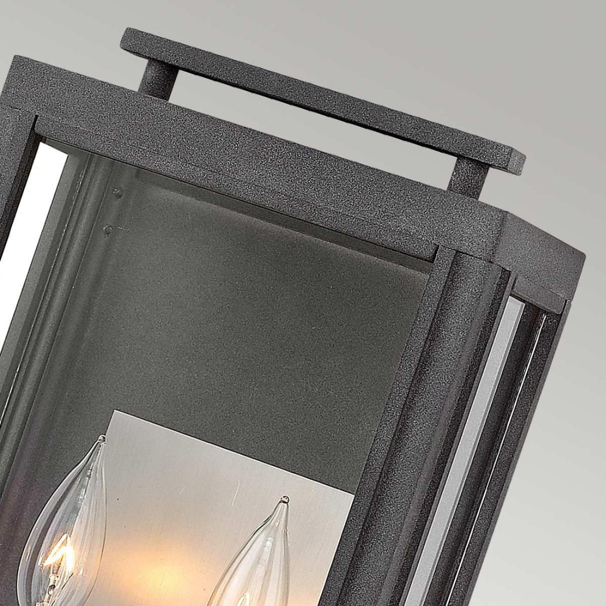 Quintiesse Sutcliffe 2 Light Wall Lantern Aged Zinc – image 3
