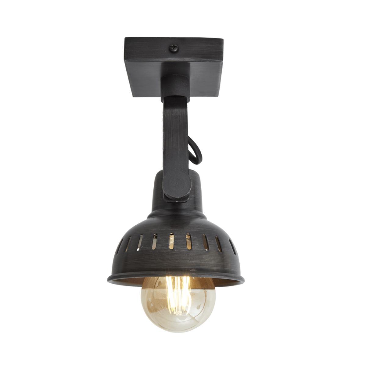 Industville Swivel Spotlight Wall Light - Single - Pewter – image 2