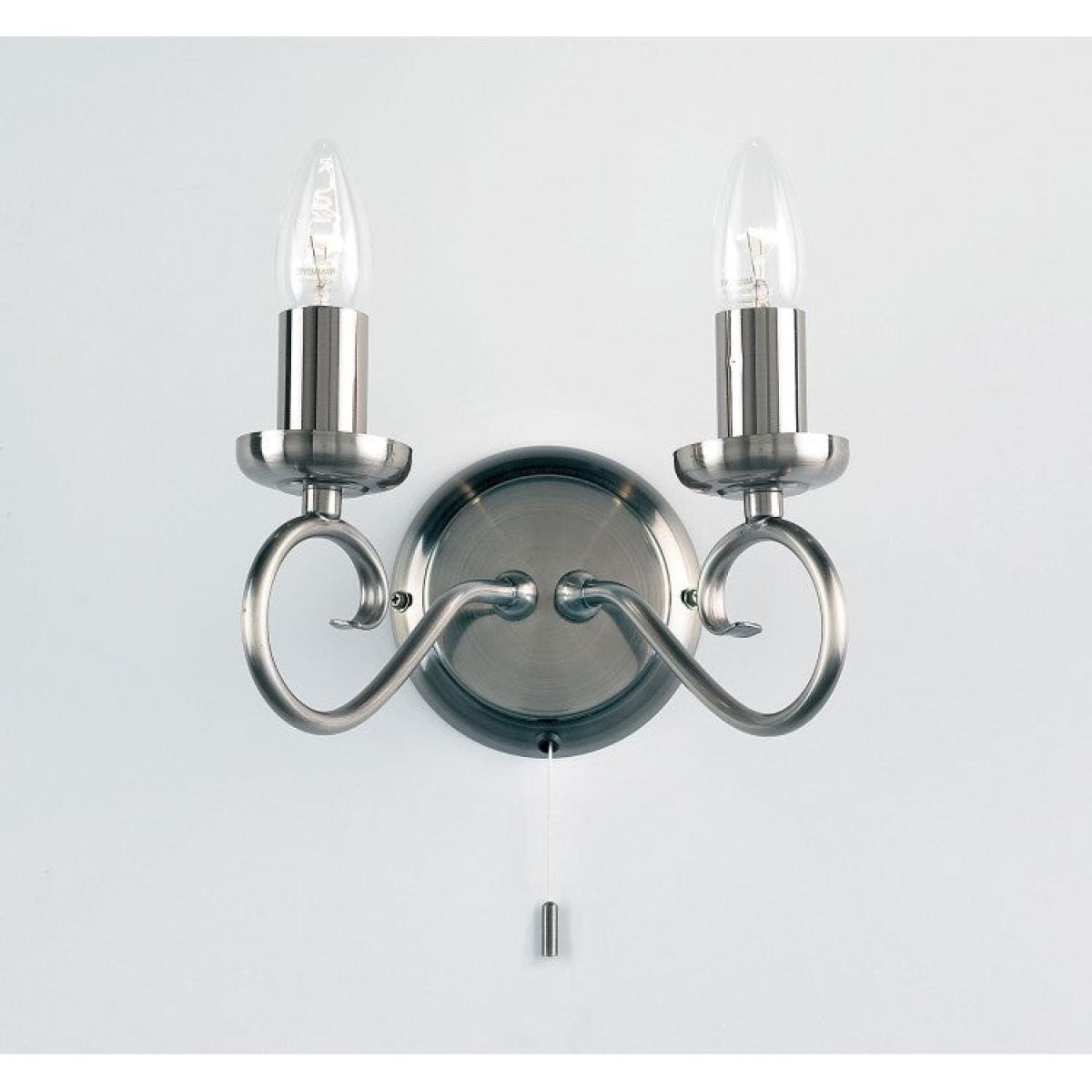 Gallery Direct Trafford 2 Wall Light / Antique Brass – image 2