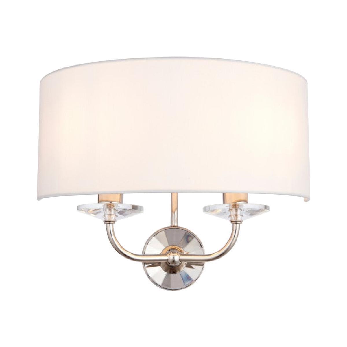 Gallery Direct Nixon Wall Light Bright Nickel