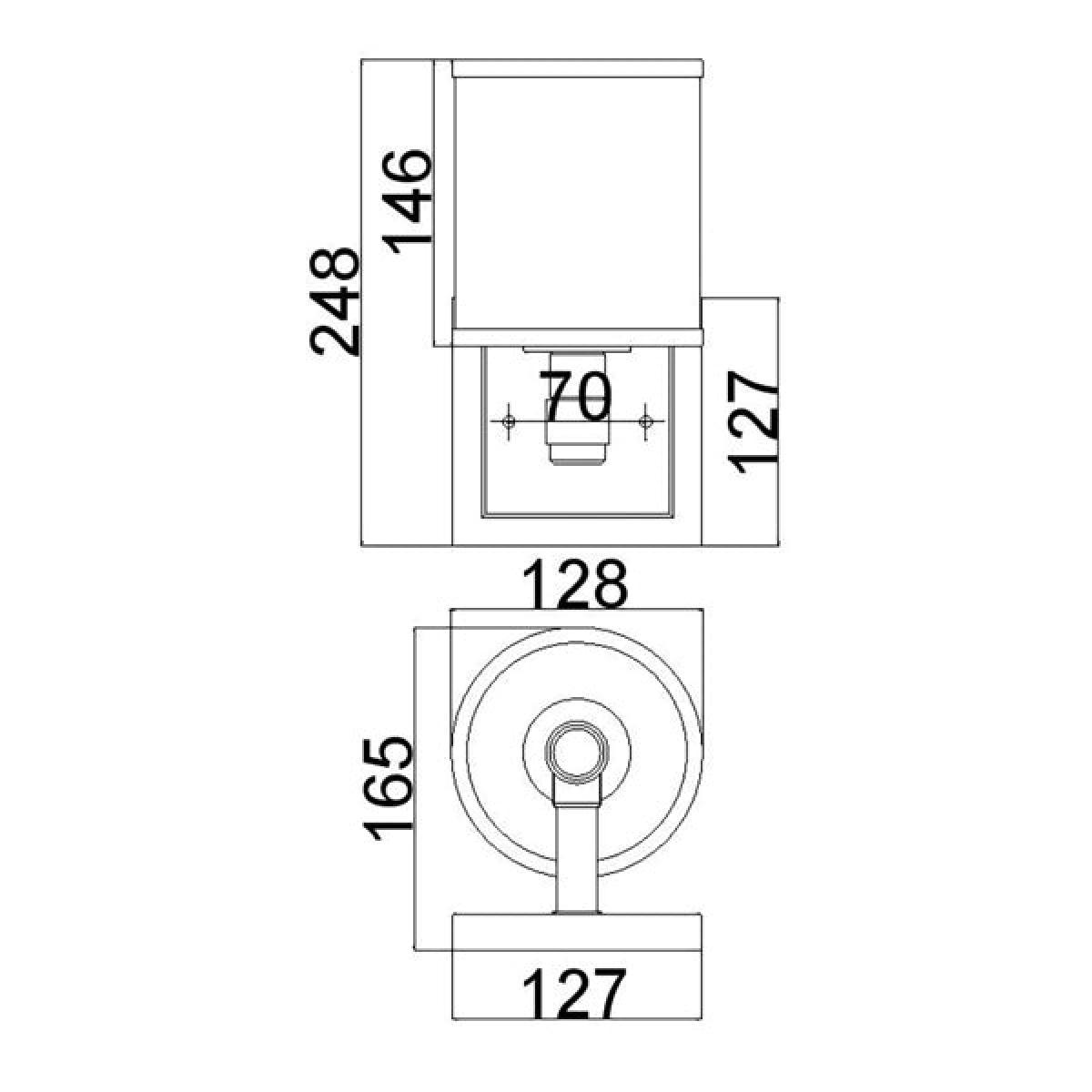 Elstead Prospect Park 1 Light Wall Light Satin Nickel and Chrome – image 3