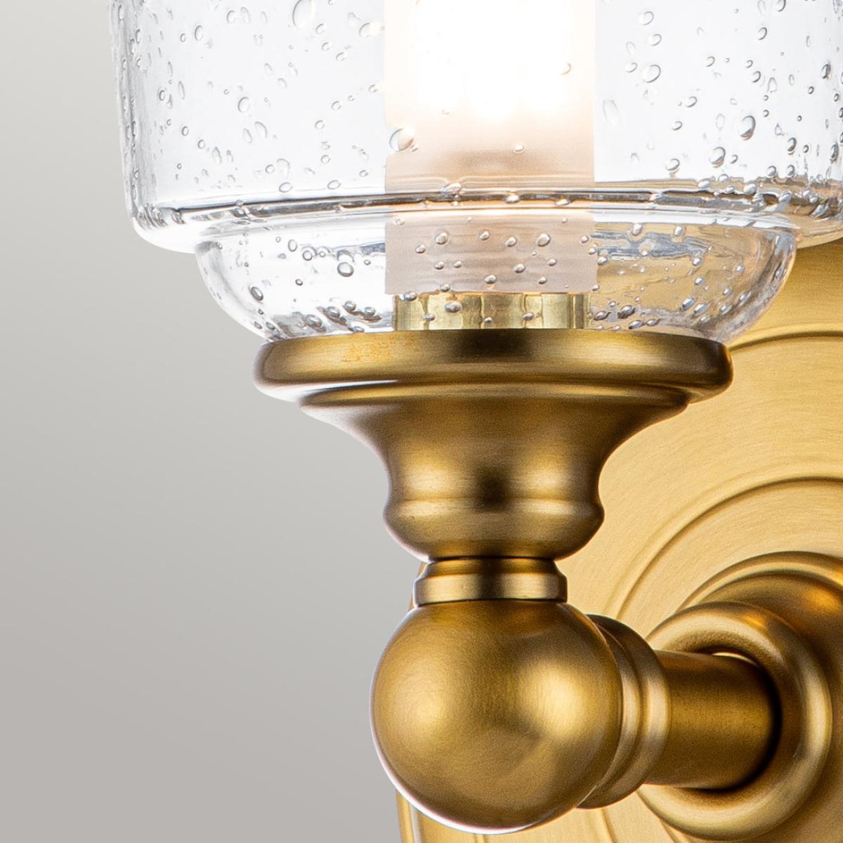 Feiss Huguenot Lake 1 Light Wall Light in Brass – image 4