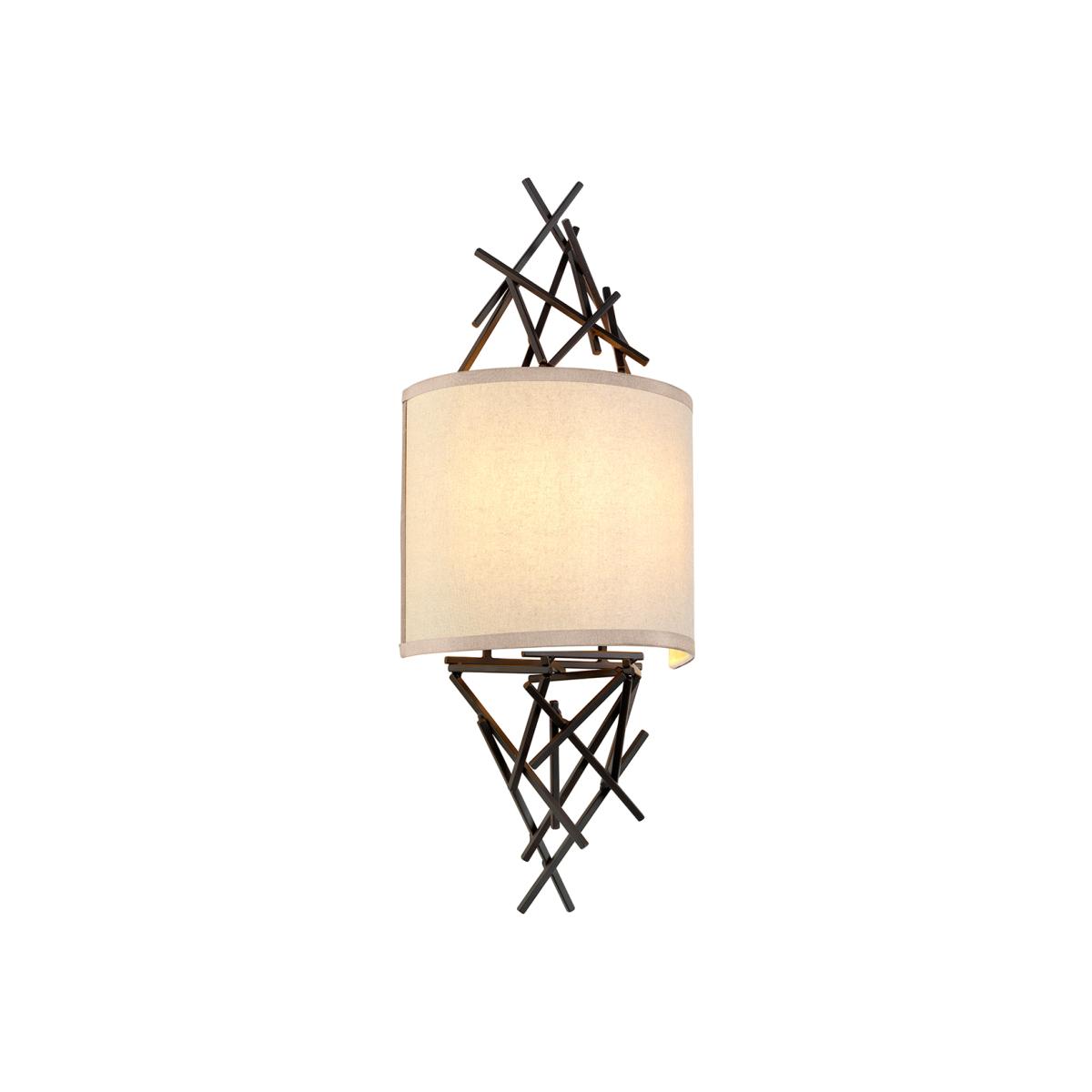 Elstead Lighting Taiko 2 Light Wall Light in Bronze – image 1