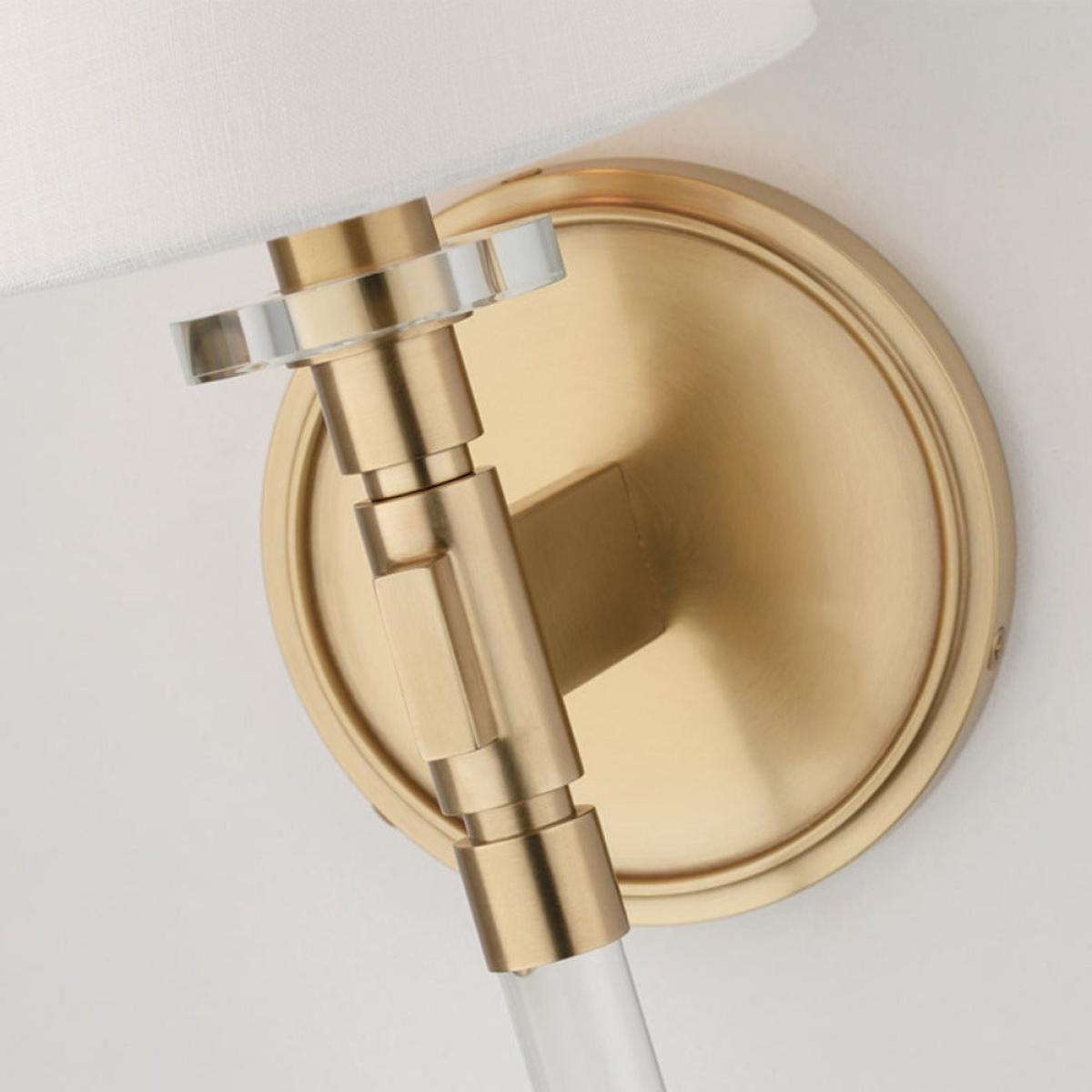 Hudson Valley Lighting Blixen 1 Light Wall Sconce in Aged Brass – image 2