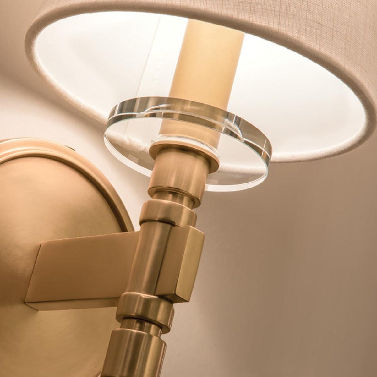 Hudson Valley Lighting Blixen 1 Light Wall Sconce in Aged Brass – image 4