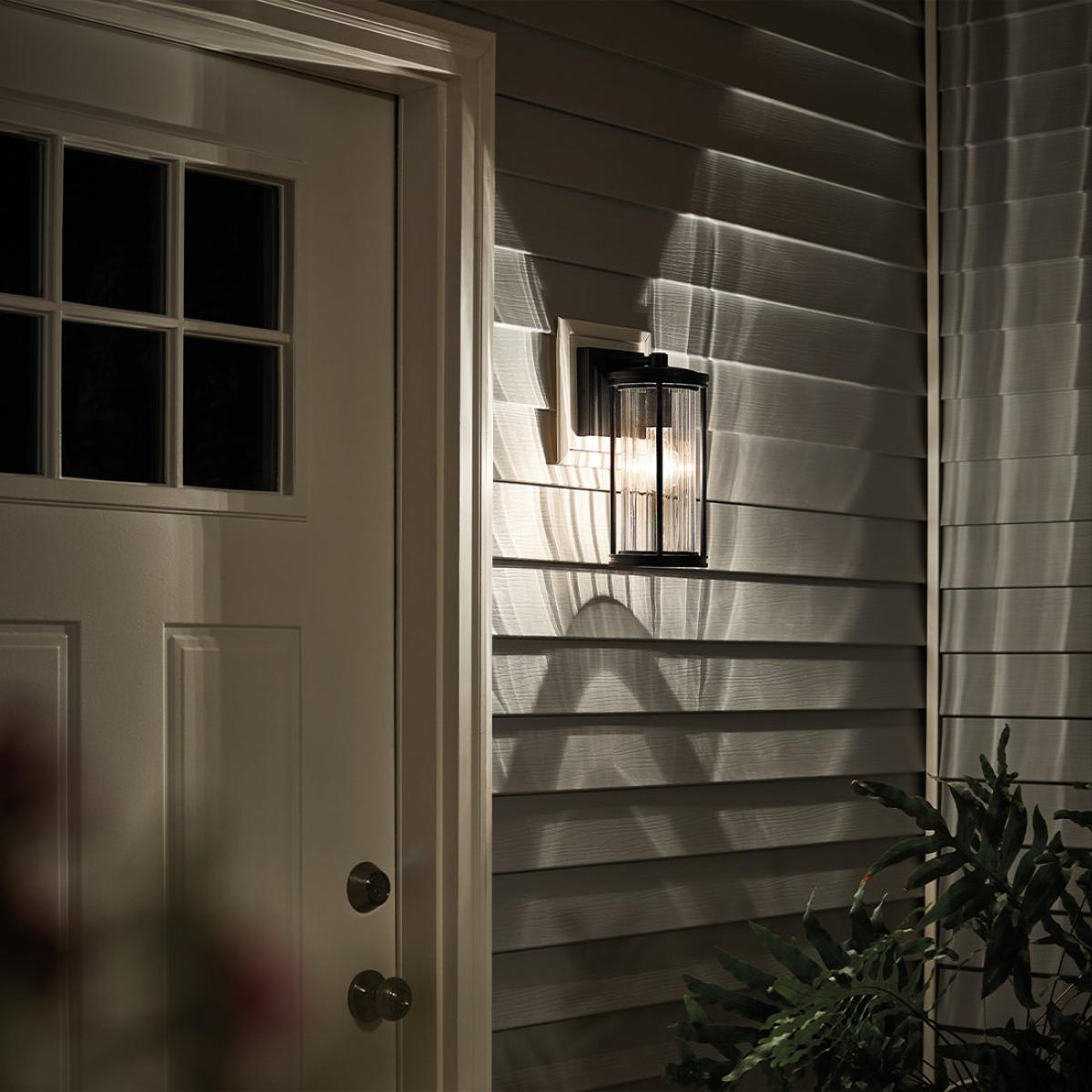 Kichler Barras 1 Light Wall Lantern in Black / Small – image 5