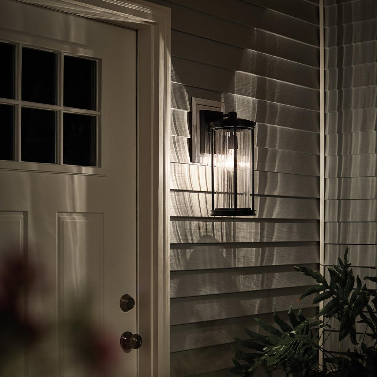 Kichler Barras 1 Light Wall Lantern in Black / Small – image 9