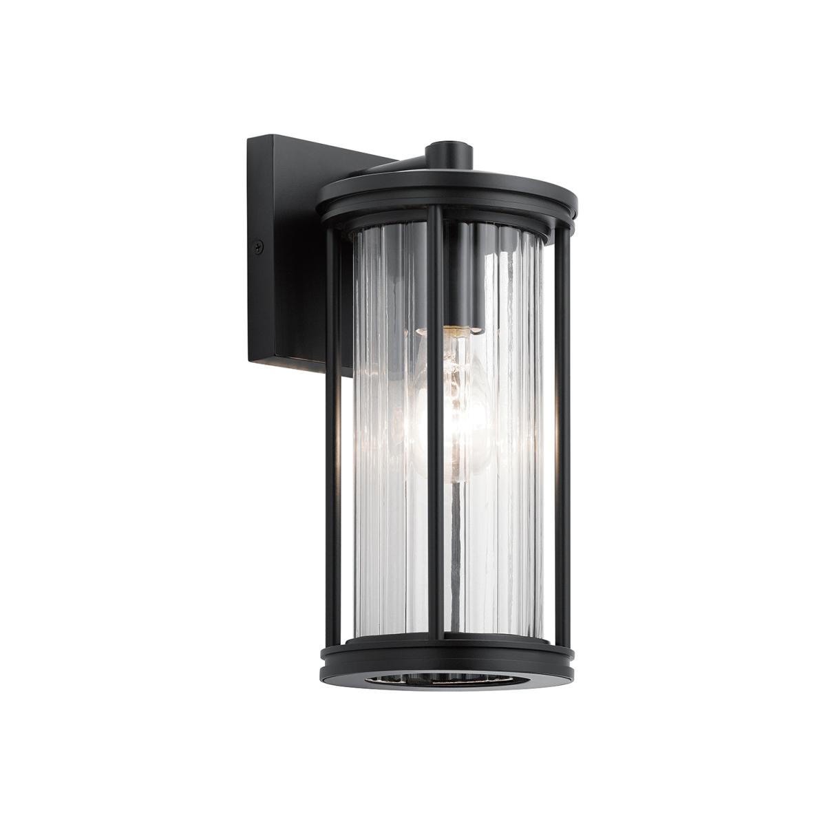 Kichler Barras 1 Light Wall Lantern in Black / Small – image 1