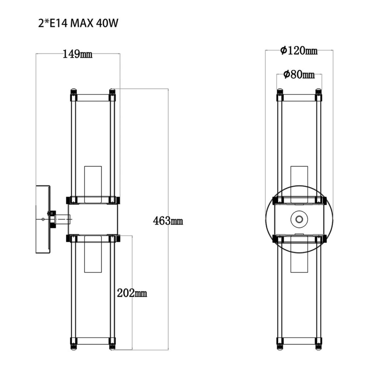 Liang & Eimil Preston Wall Light Polished Nickel Finish – image 4